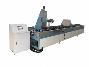 Machine de découpe de tubes de verre de type rotatif